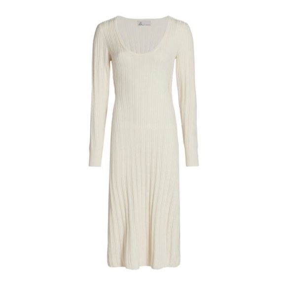 DH NEW YORK Rain Ribbed Open-Back Sweater Dress NWT - Picture 6 of 6